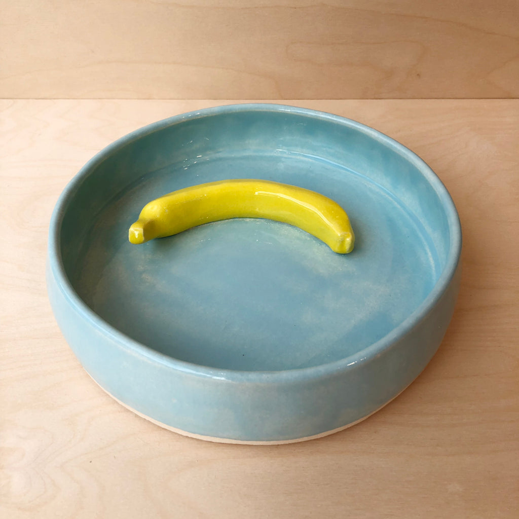 Banan fad Blå stor